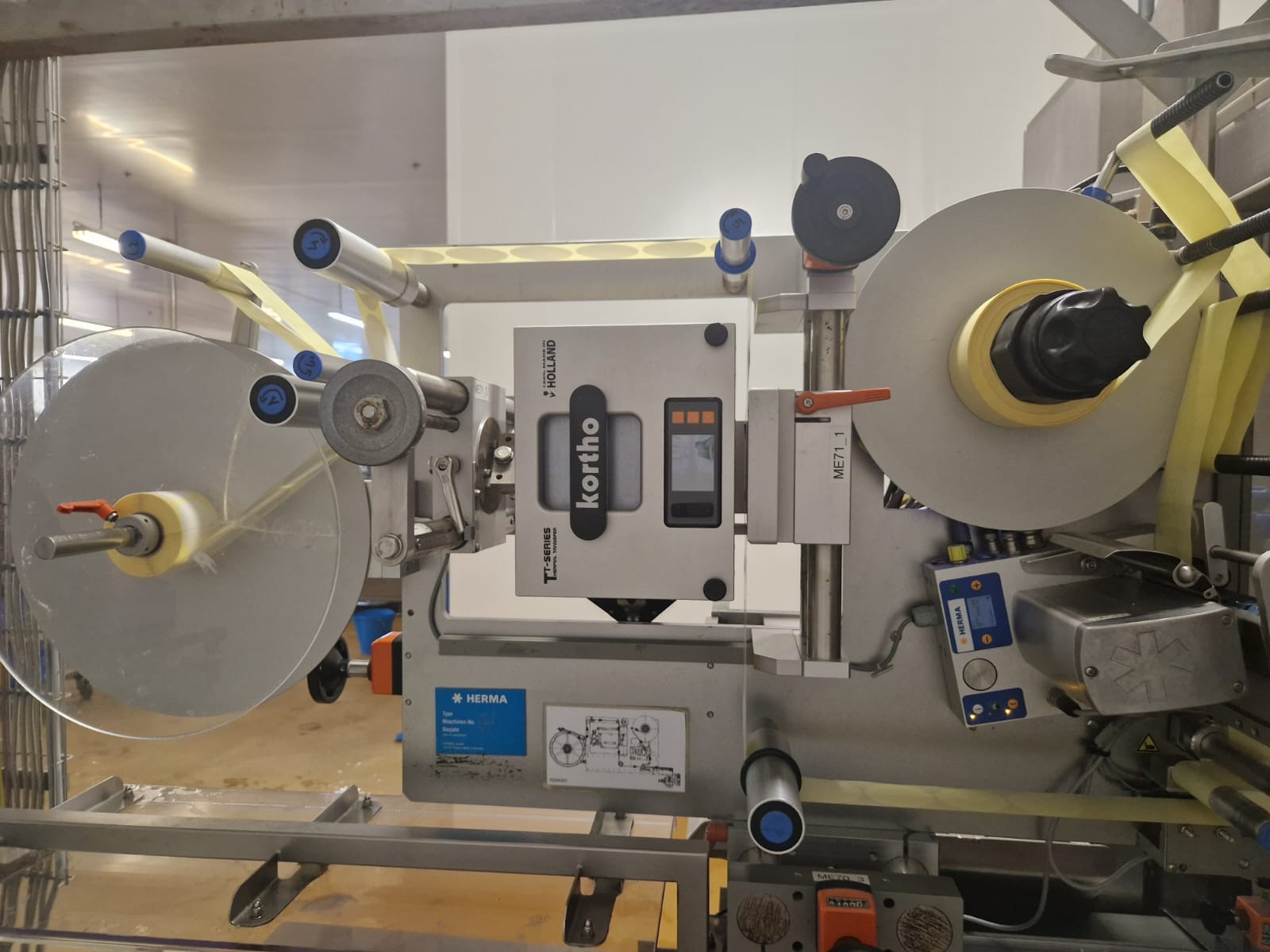 TTO Printere - Kortho monteret på Herma label dispenser